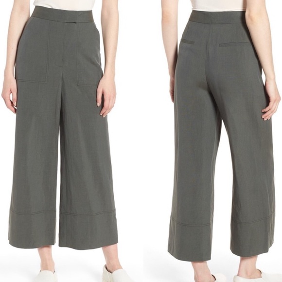 Lewit Linen Silk High Rise WideLeg Dress Pants NWT - Picture 2 of 10